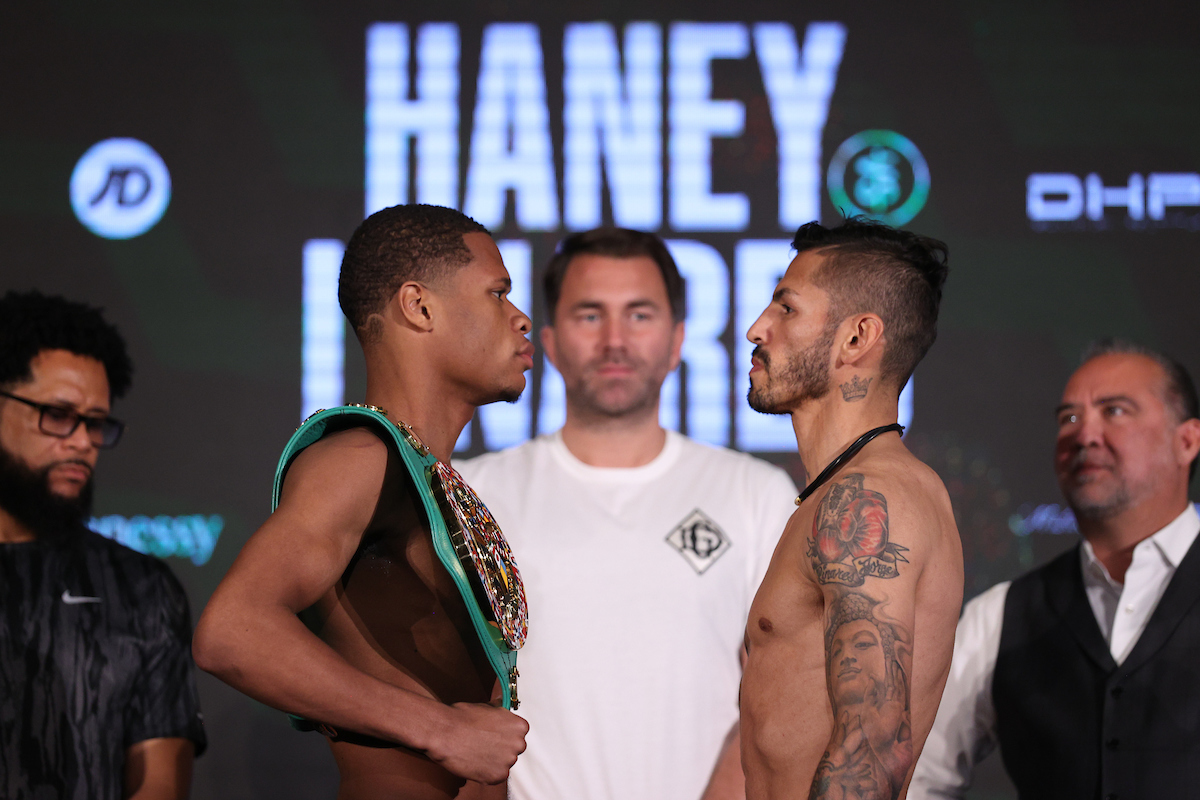 Haney vs. Linares Weights, Images And Running Order