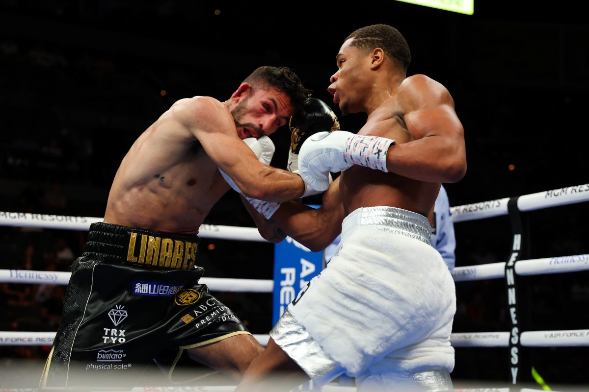 Haney Survives Late Scare, Wins UD Over Linares