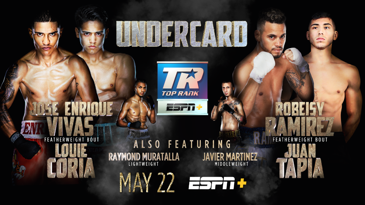 May 22: Ramirez-Taylor Undercard Announced Live & Exclusively On ESPN+