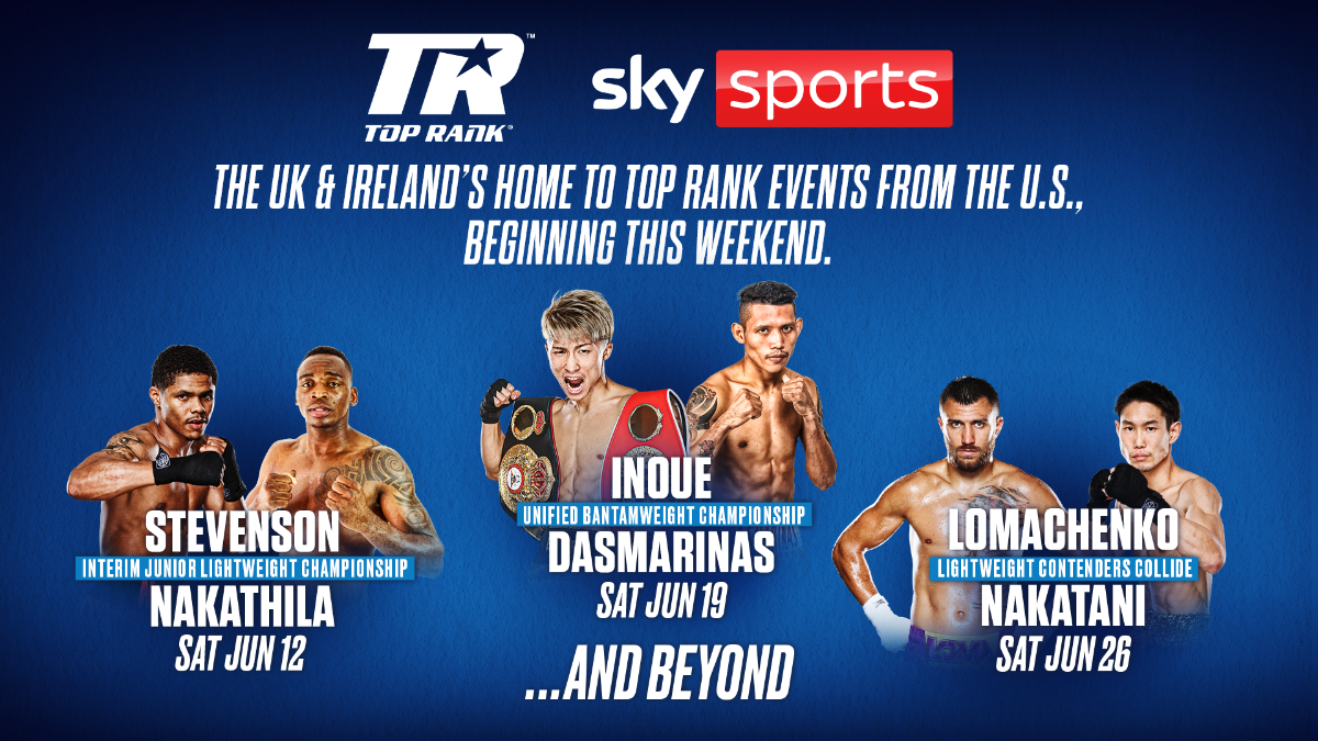 Top Rank, Sky Sports & Boxxer Join Forces