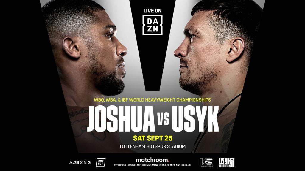 DAZN Secures Rights To Anthony Joshua vs. Oleksandr Usyk In Over 170 Countries And Territories Worldwide