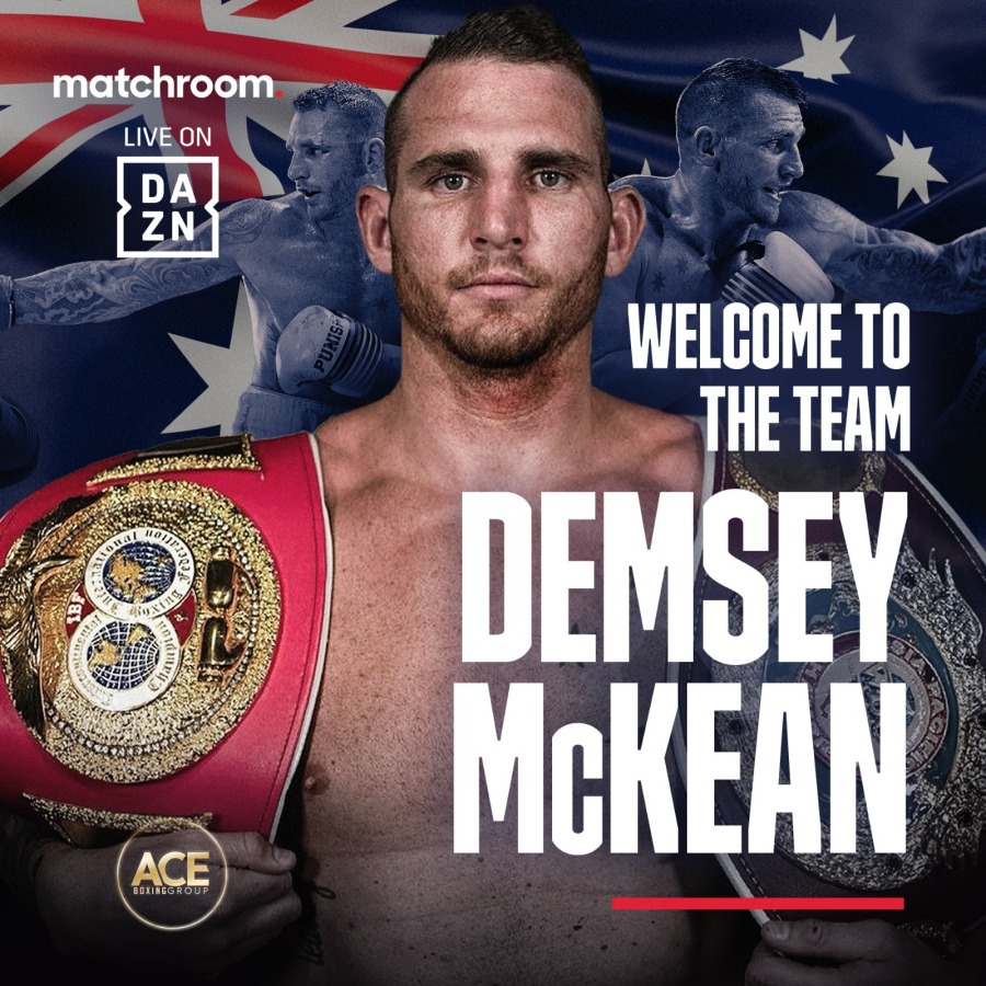 Australian Heavyweight Contender Demsey McKean Pens Promotional Deal With Matchroom