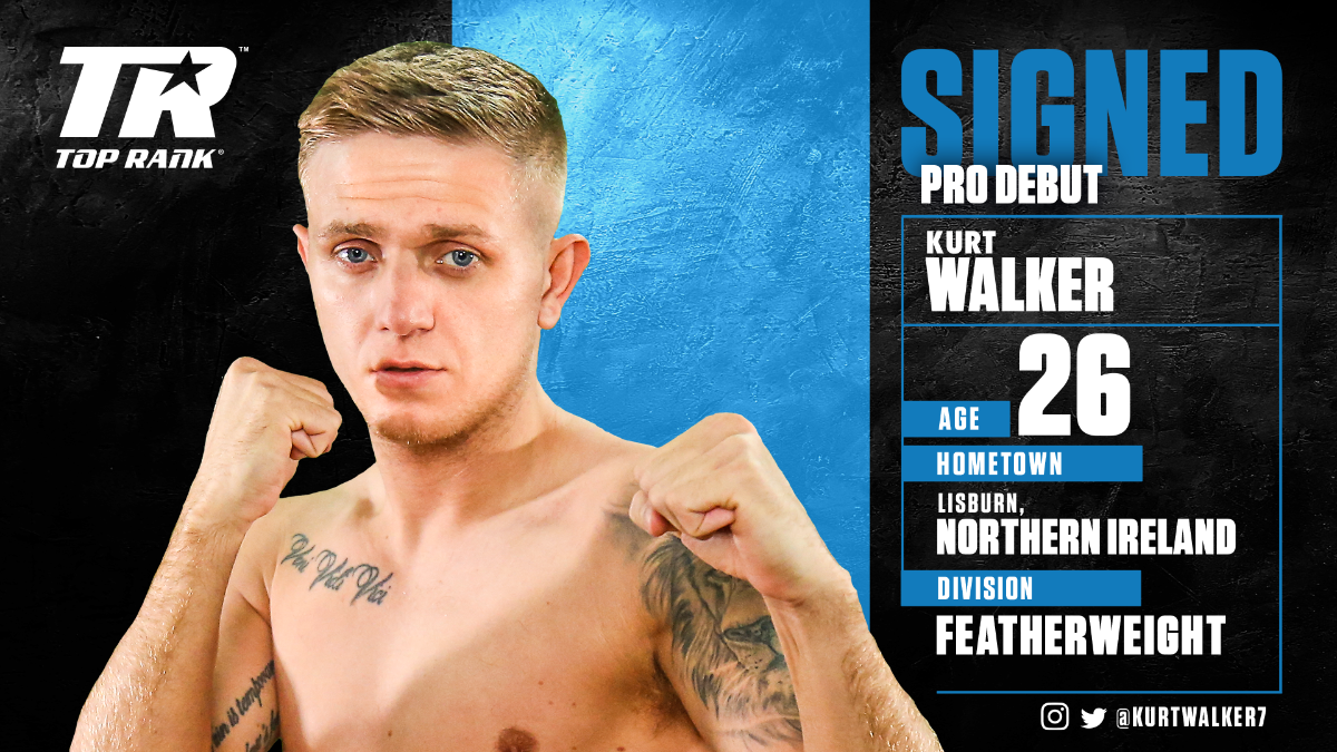 Irish Olympian Kurt Walker Signs Professional Contract With Top Rank