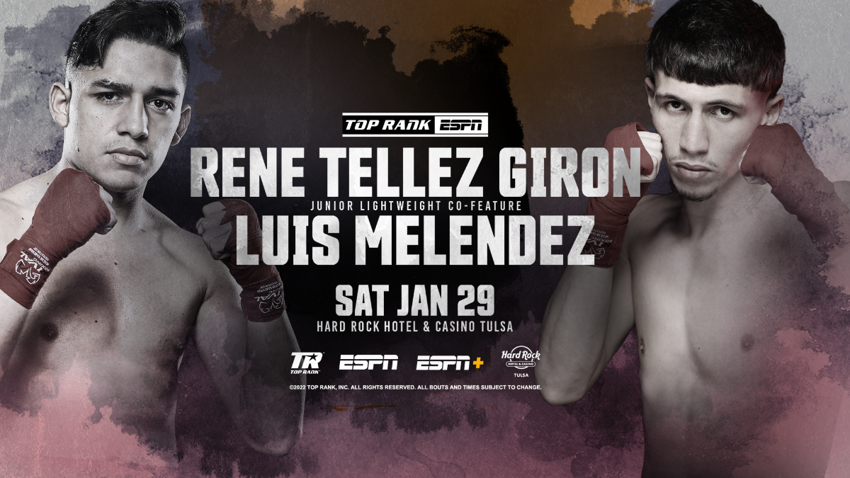 January 29: Rene Tellez Giron-Luis Melendez Confirmed As Robson Conceição-Xavier Martinez Co-Feature
