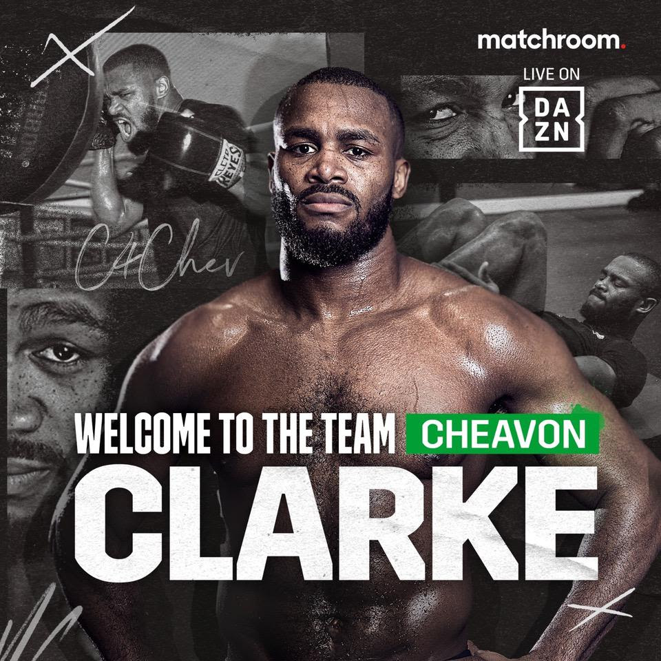 Cheavon Clarke Signs Promotional Deal With Matchroom