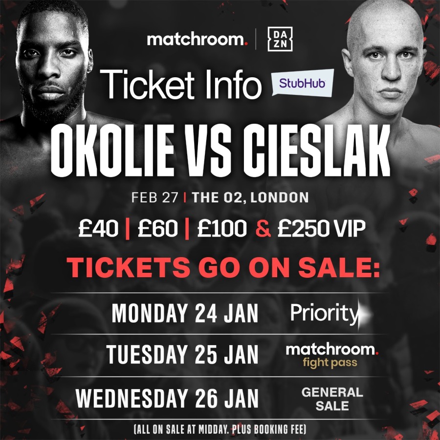 Okolie vs. Cieslak Lands At The O2