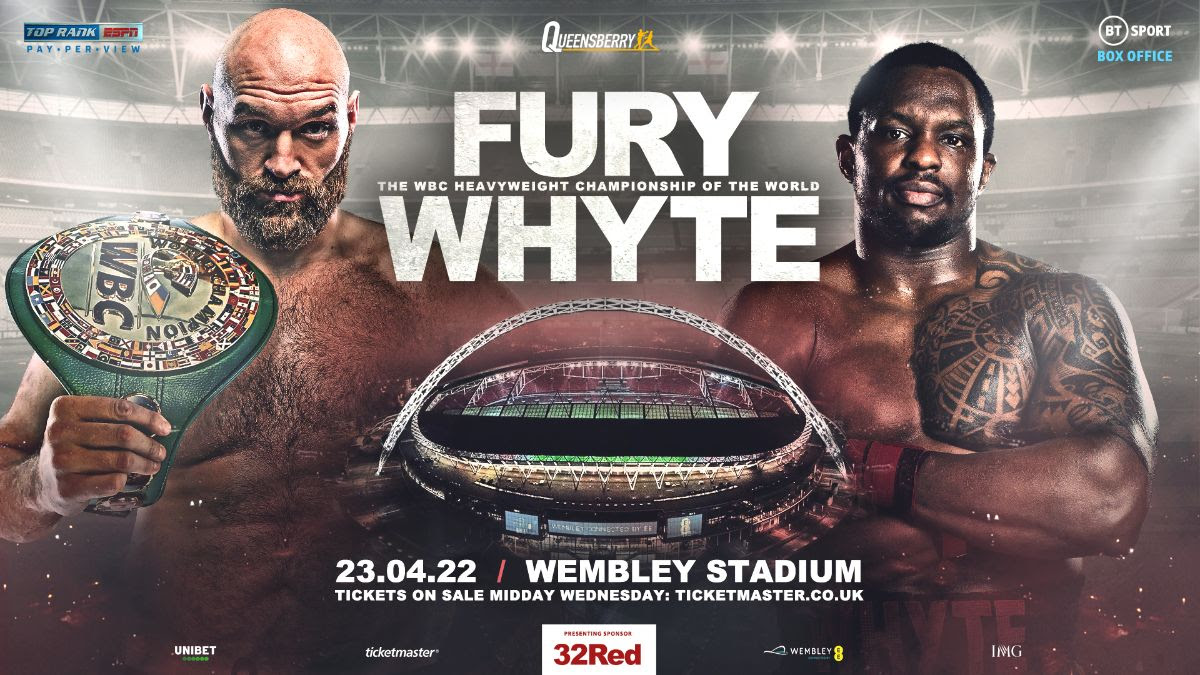 April 23: Heavyweight Titans Fury & Whyte Collide At Wembley Stadium