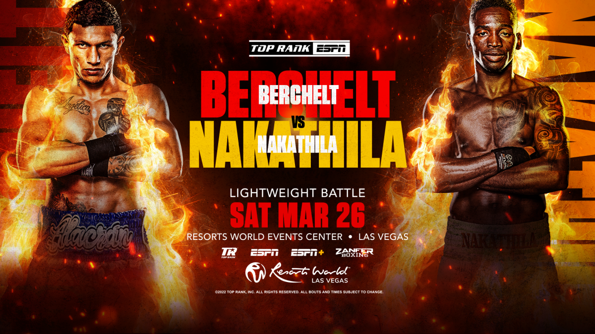 March 26: U.S. Olympian Tiger Johnson & Puerto Rican Junior Featherweight Contender Carlos Caraballo Highlight Berchelt-Nakathila Undercard Action At Resorts World Las Vegas