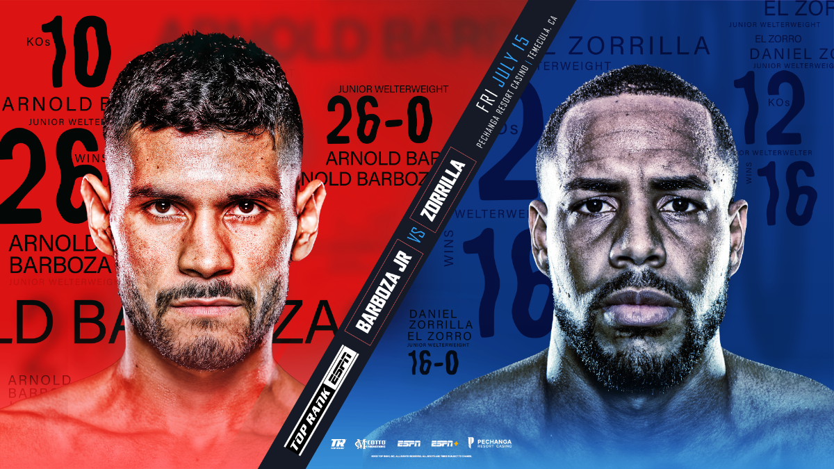 July 15: Arnold Barboza Jr.-Danielito Zorrilla And Olympic Silver Medal Stars Keyshawn Davis & Richard Torrez Jr. Confirmed For ESPN-Televised Tripleheader At Pechanga Resort Casino