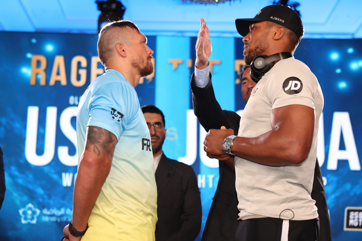 Usyk vs. Joshua 2 Face Off