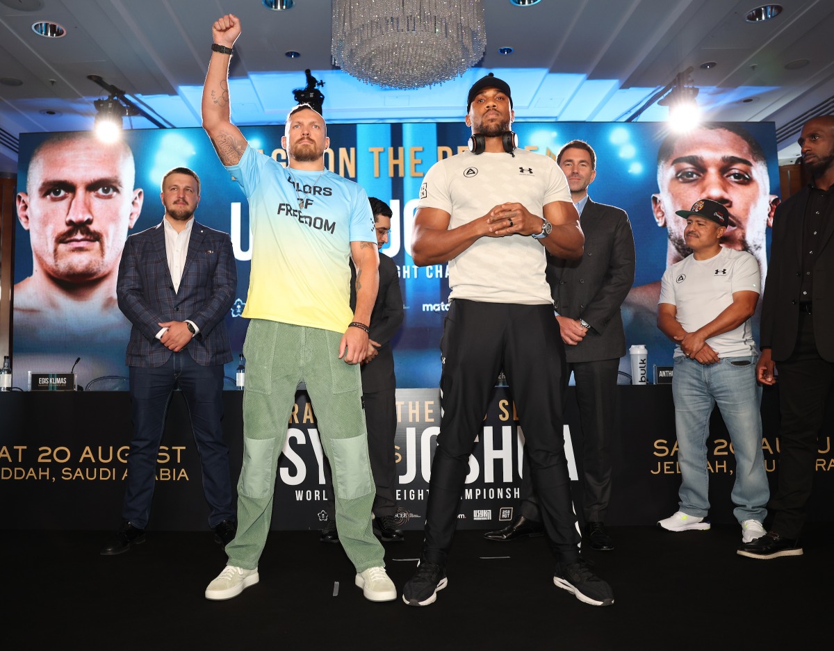 Usyk vs. Joshua 2 Face Off