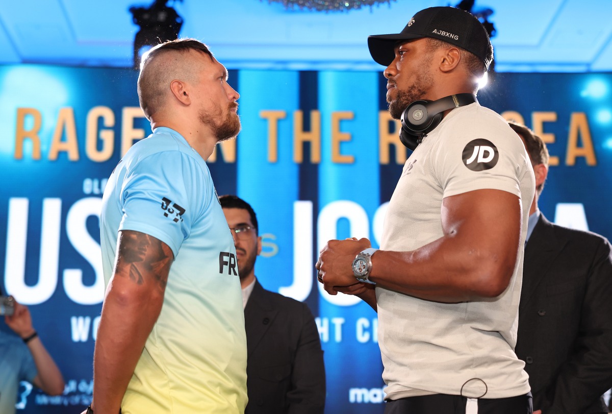 Usyk vs. Joshua 2 Face Off