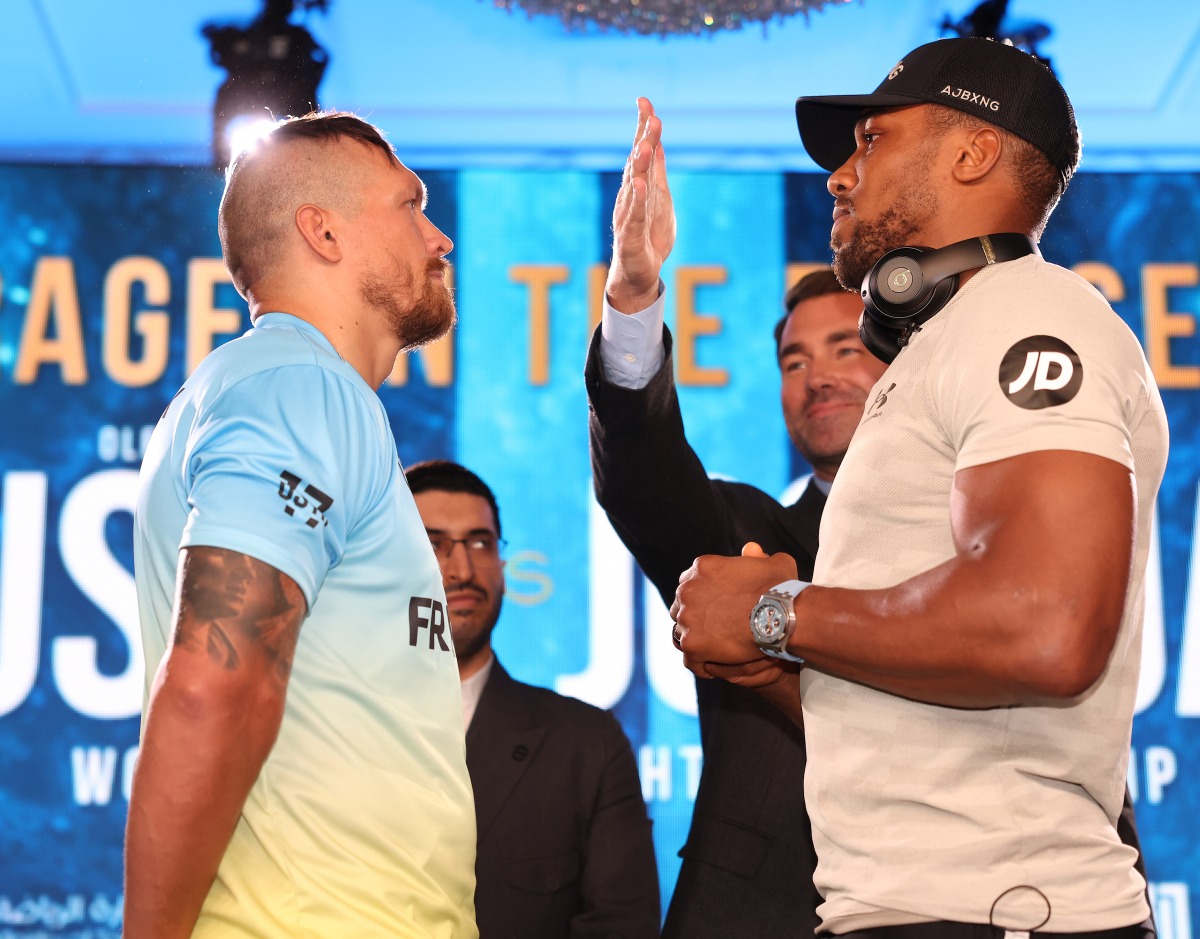 Usyk vs. Joshua 2 Face Off