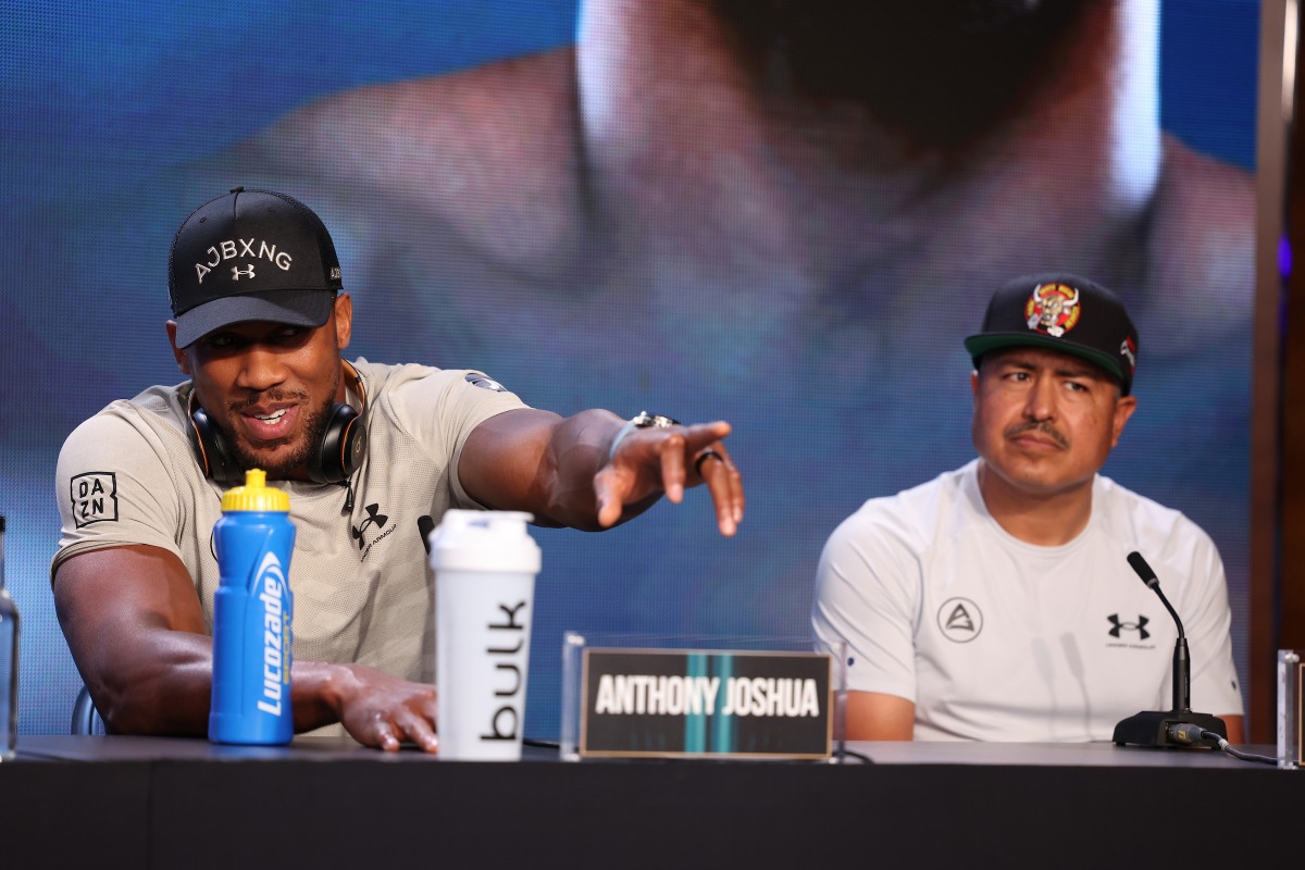 Anthony Joshua and Robert Garcia