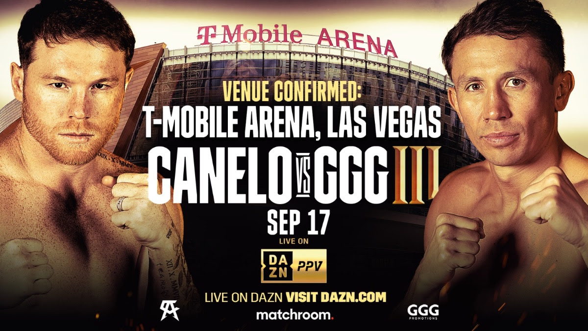 Canelo vs. GGG Trilogy Set For T-Mobile Arena In Las Vegas