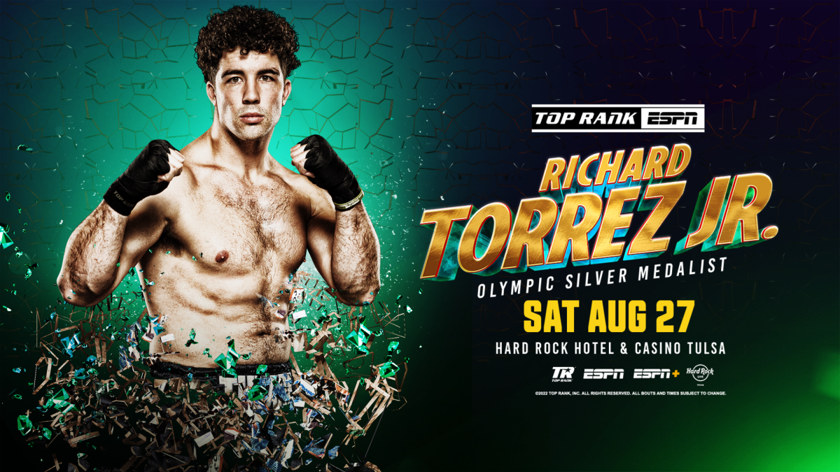 August 27: Olympic Silver Medalist Richard Torrez Jr. Goes For 3-0 Against Marco Antonio Canedo @ Hard Rock Hotel & Casino Tulsa Live On ESPN