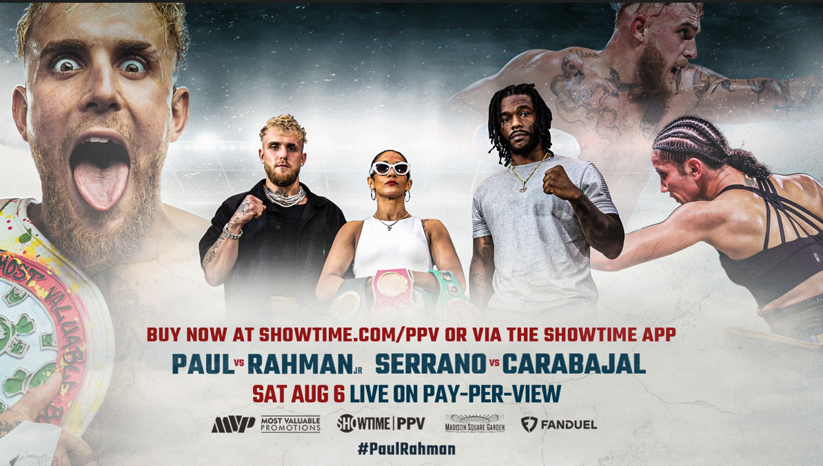 Jake Paul vs. Hasim Rahman Jr. And Amanda Serrano vs. Brenda Carabajal News And Notes Ahead Of August 6 Showtime PPV® At Madison Square Garden