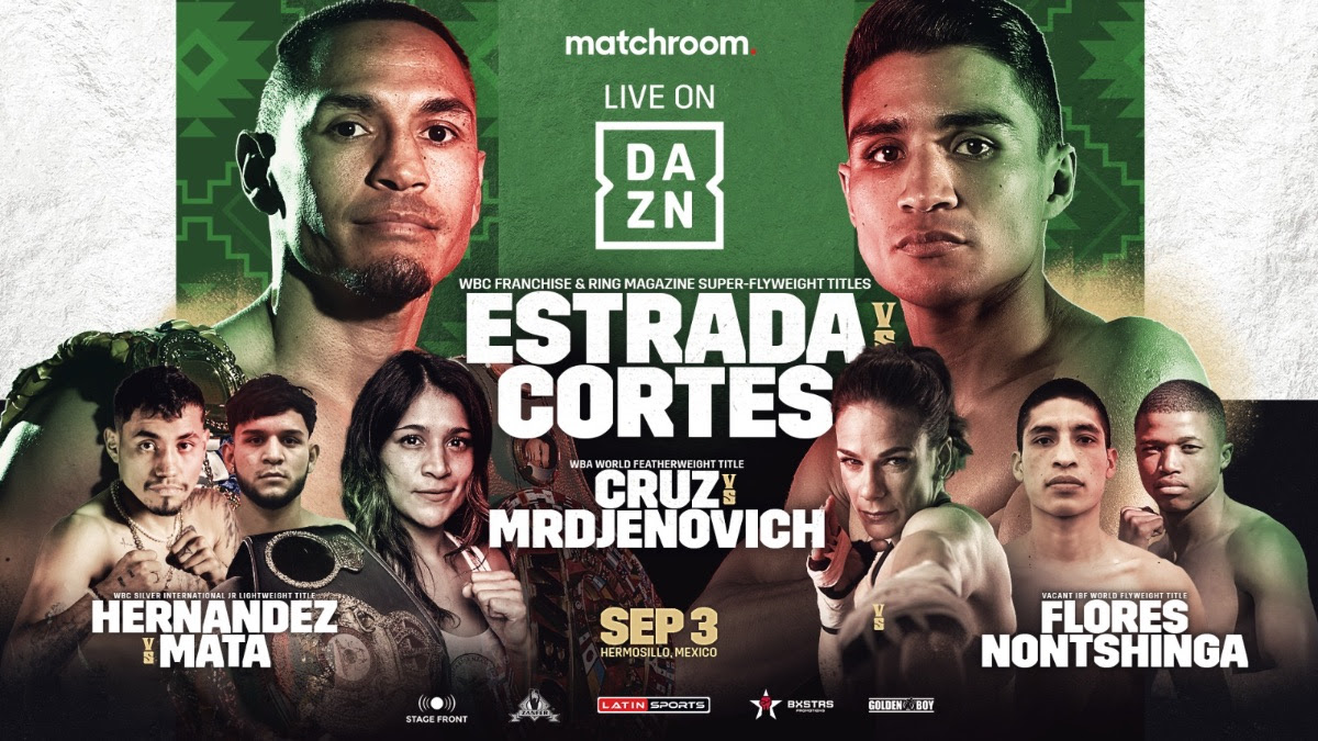 Estrada Tops World Title Triple-Header In Mexico On Sept 3, Live Worldwide On DAZN