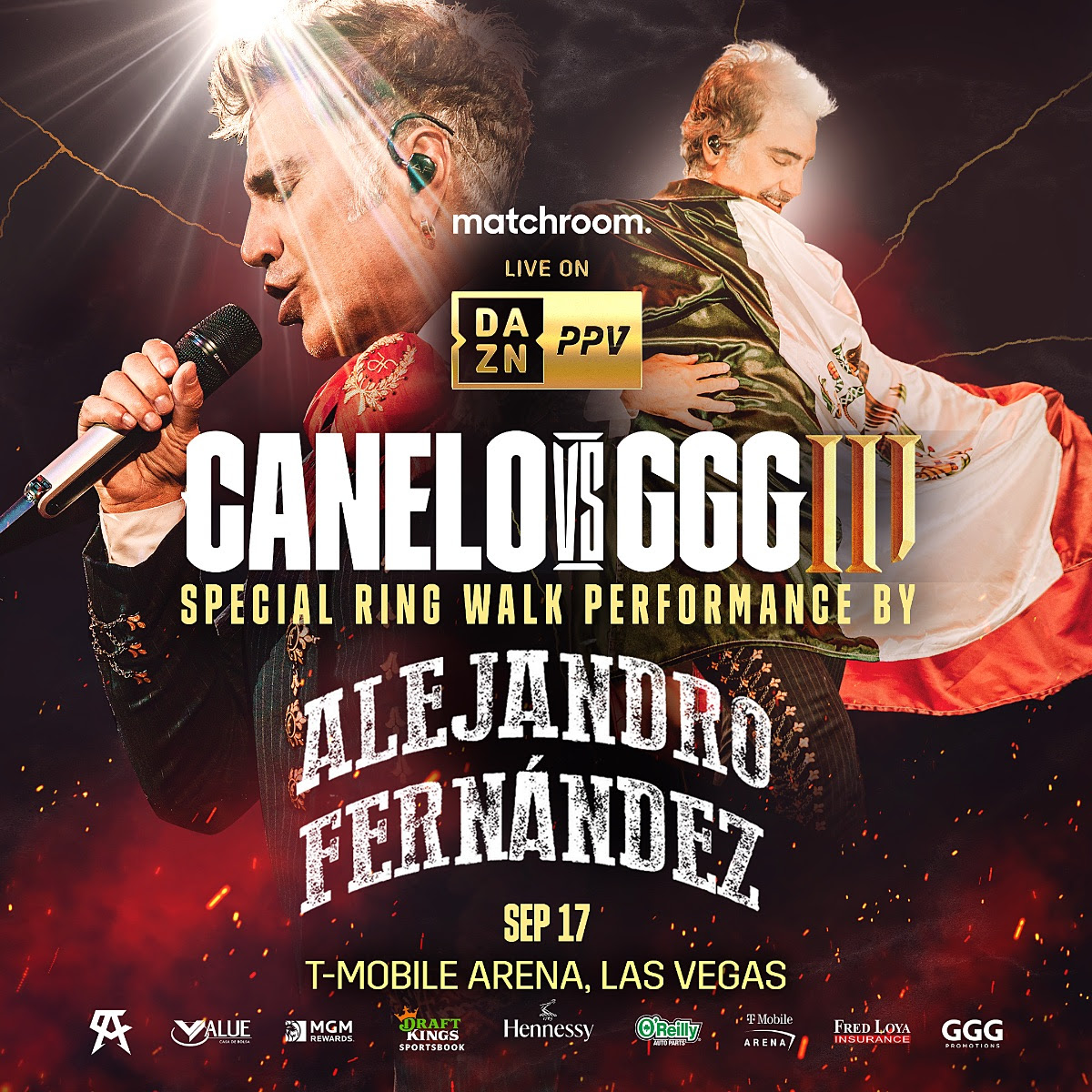 Mexican Superstar Alejandro Fernández Set For Canelo Ring Walk